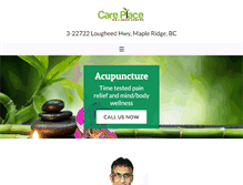 Tablet Screenshot of careplacewellnesscentre.com